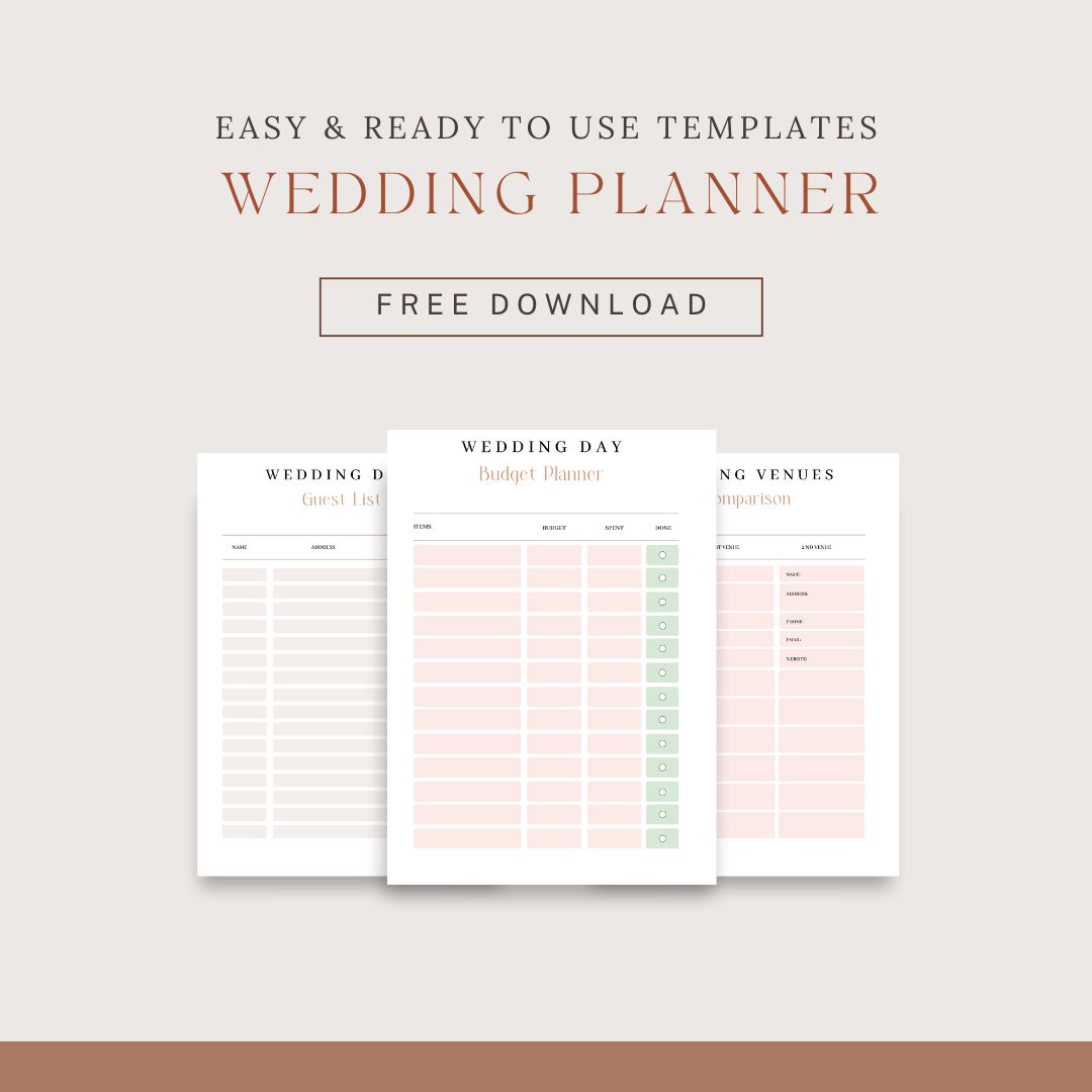 Free Printable Wedding Planner: Organize Your Dream Wedding with Ease