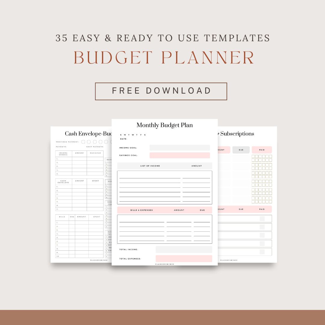 Free Budget Planner Printables: Track Your Expenses & Manage Finances