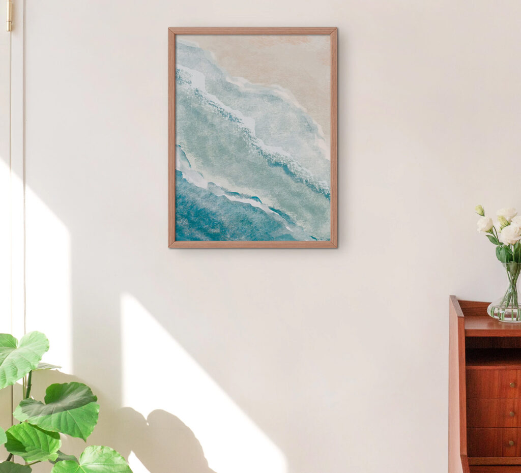 free coastal wall art print