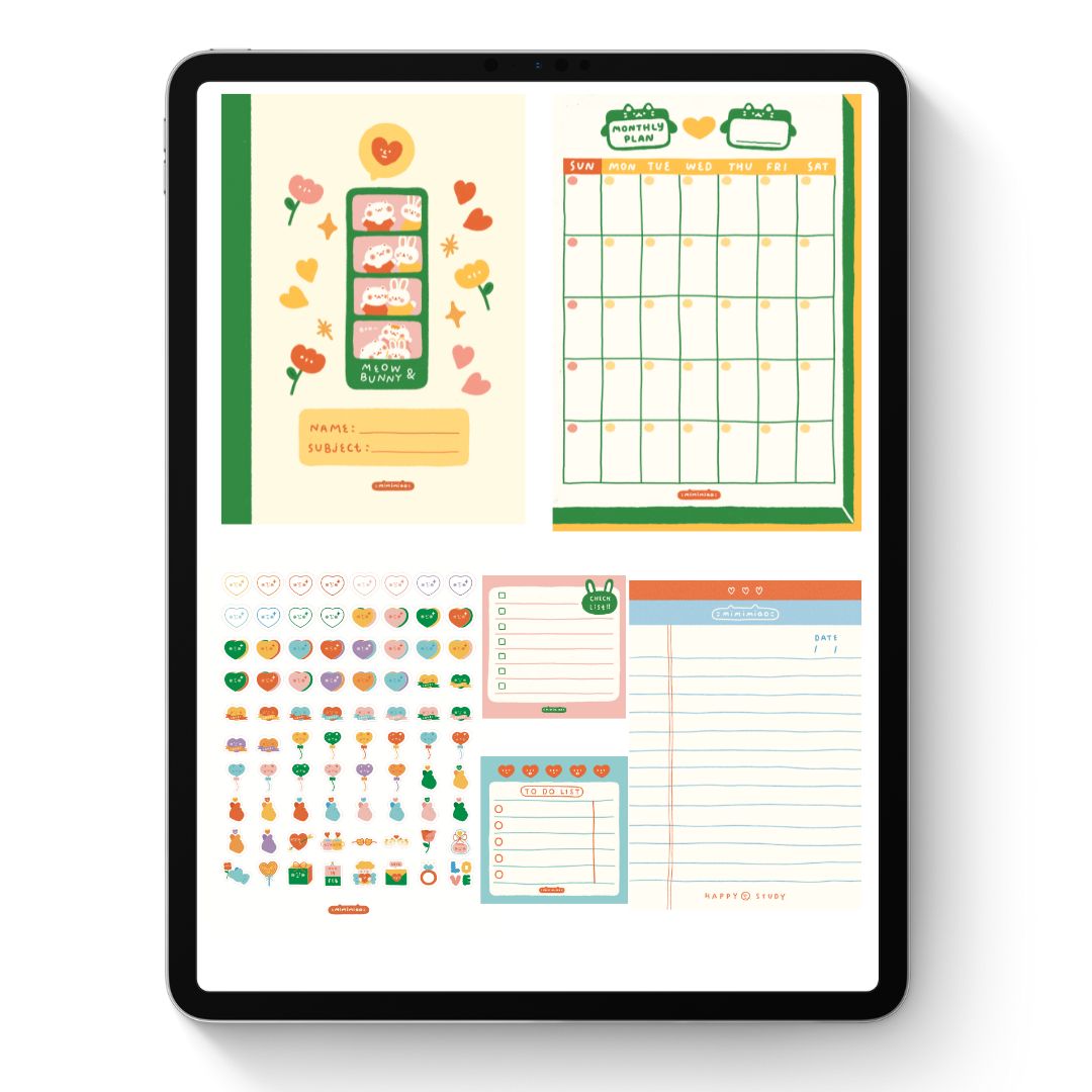 GoodNotes Free Planner Sticker Digital Pack: Cute Download