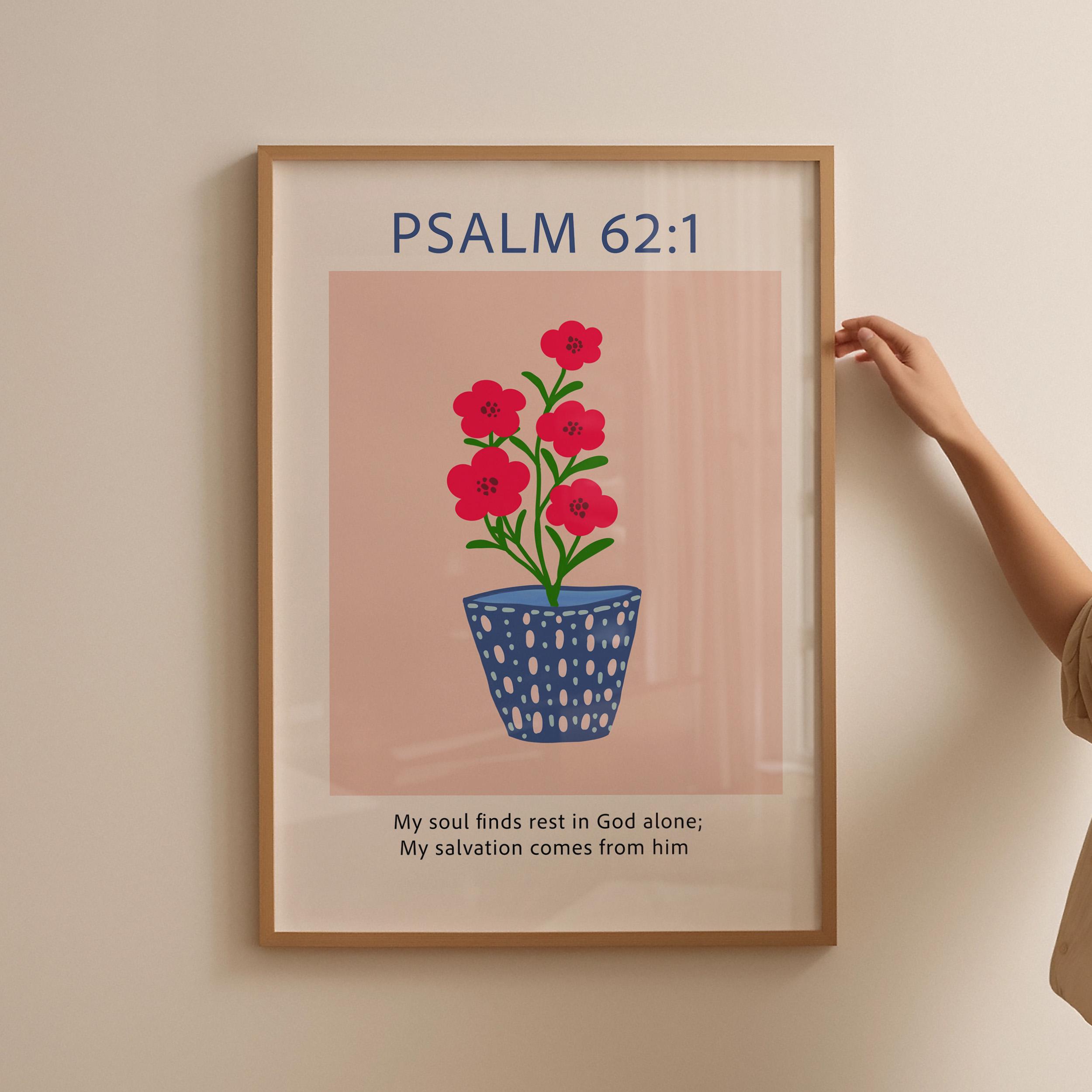 Free Psalm Scripture Wall Art Printable for Christian Home Decor