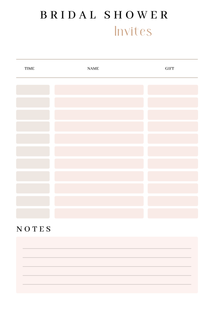 printable wedding planner