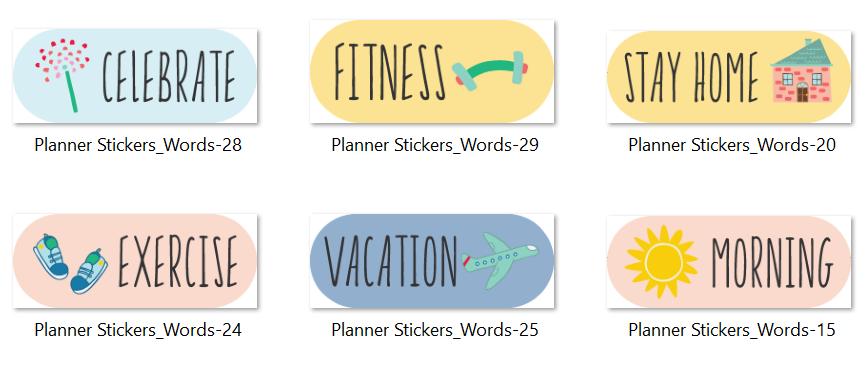 planner sticker svg