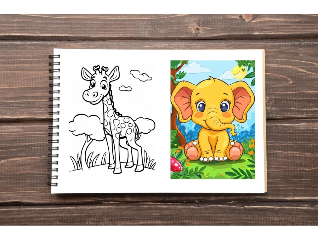 free animal coloring book pages for kids