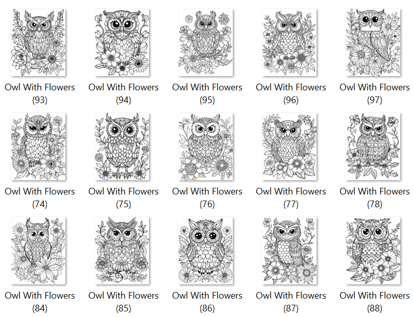 owl mandala coloring pages