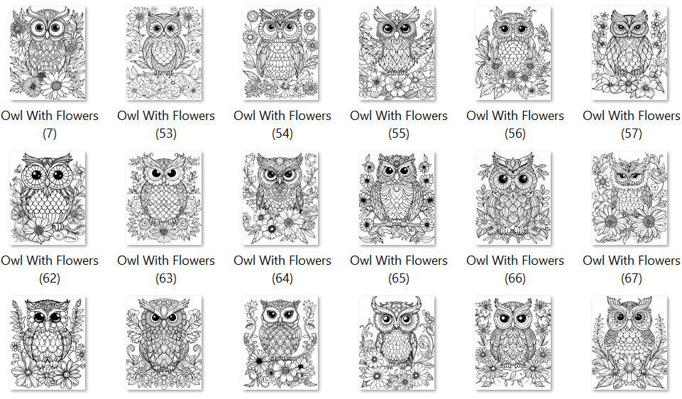 owl mandala coloring pages