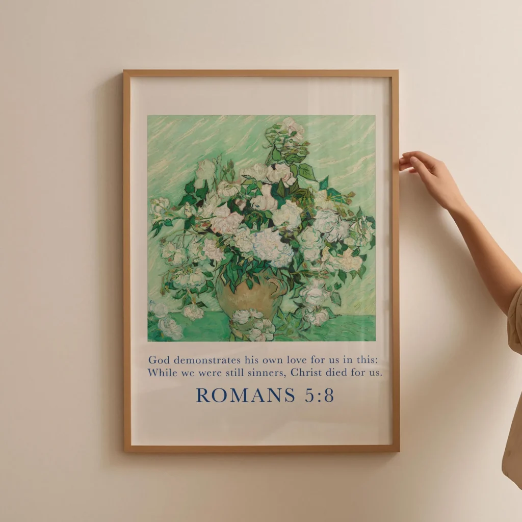 romans bible verse wall art