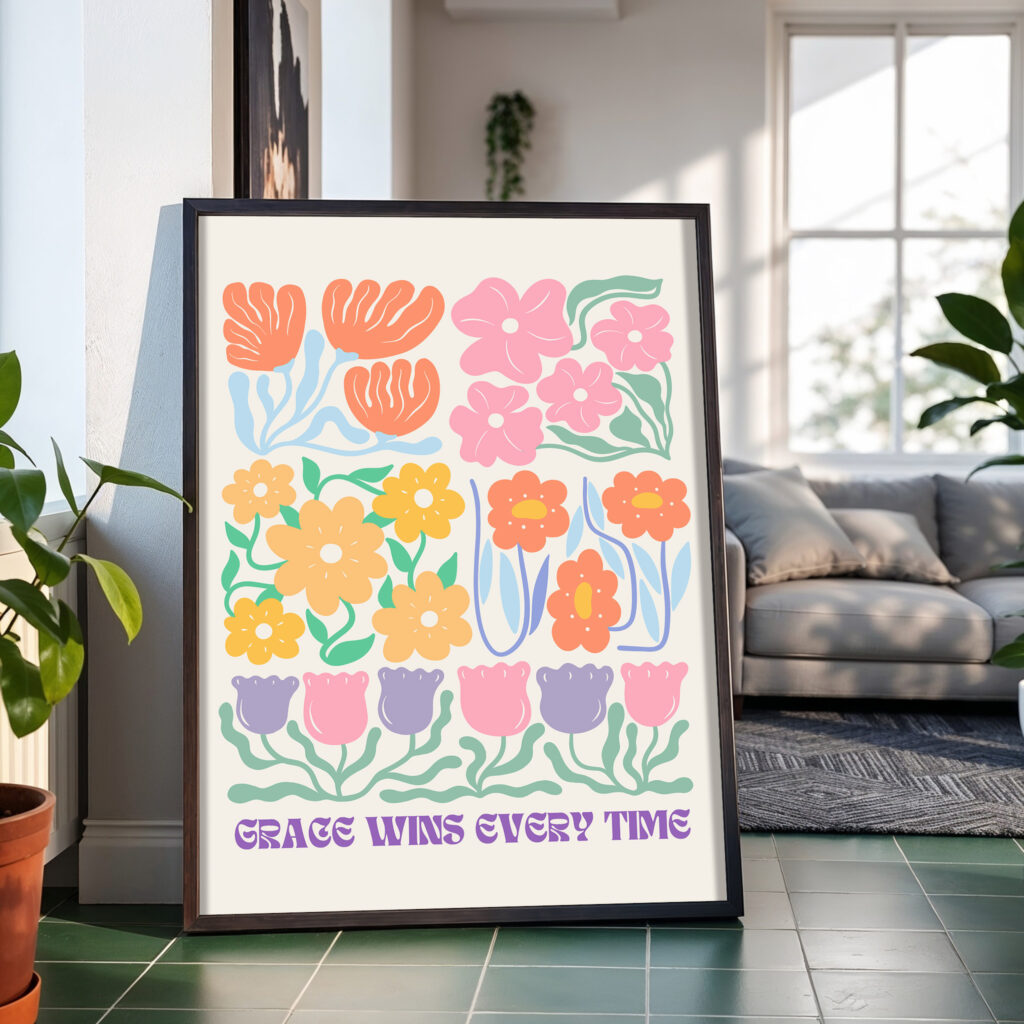 floral wall art printable