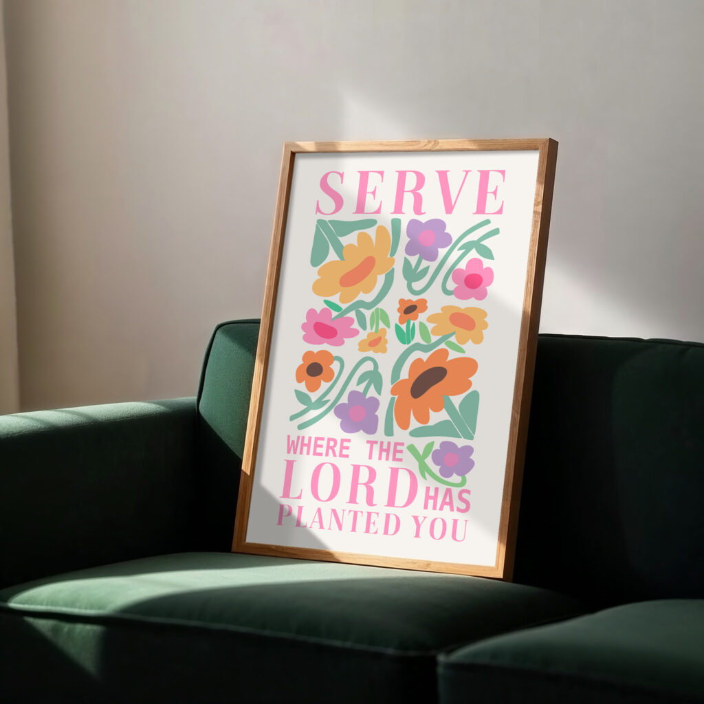 floral christian wall art