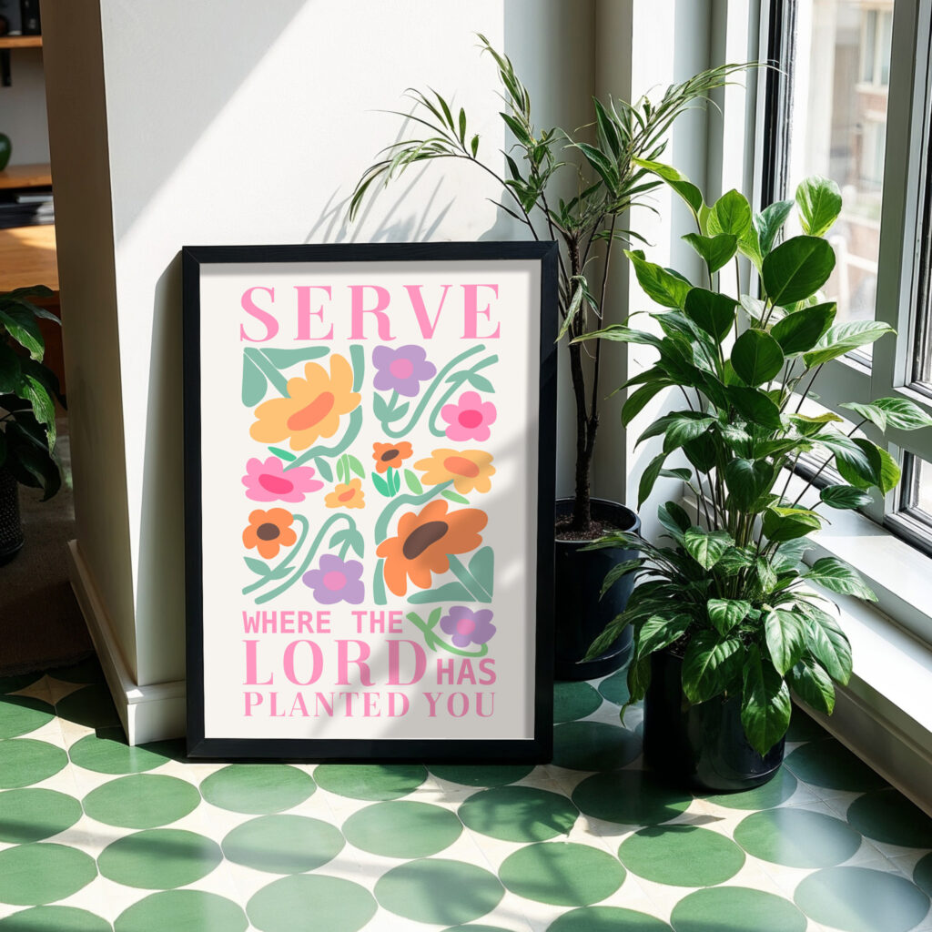 floral christian wall art