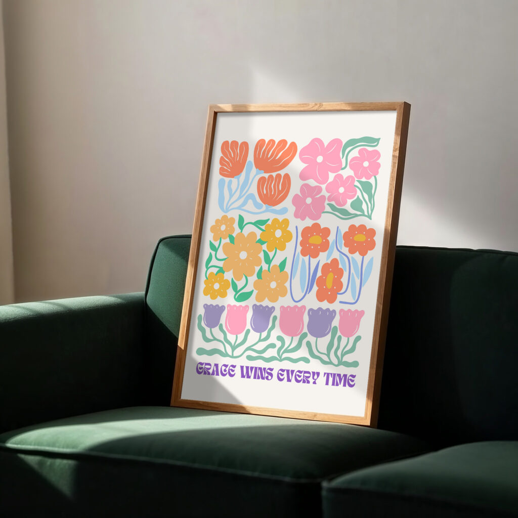 floral wall art printable