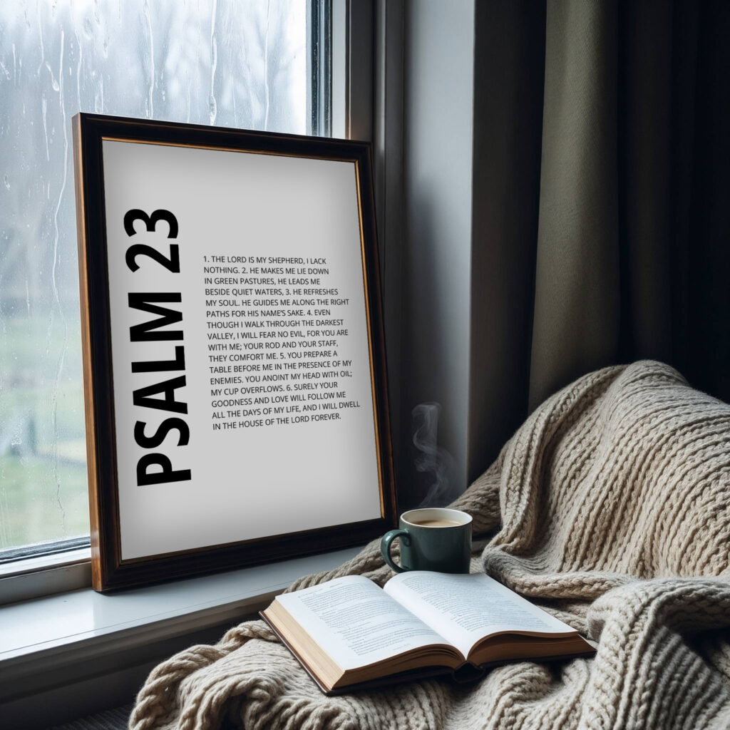 psalm bible verse wall art