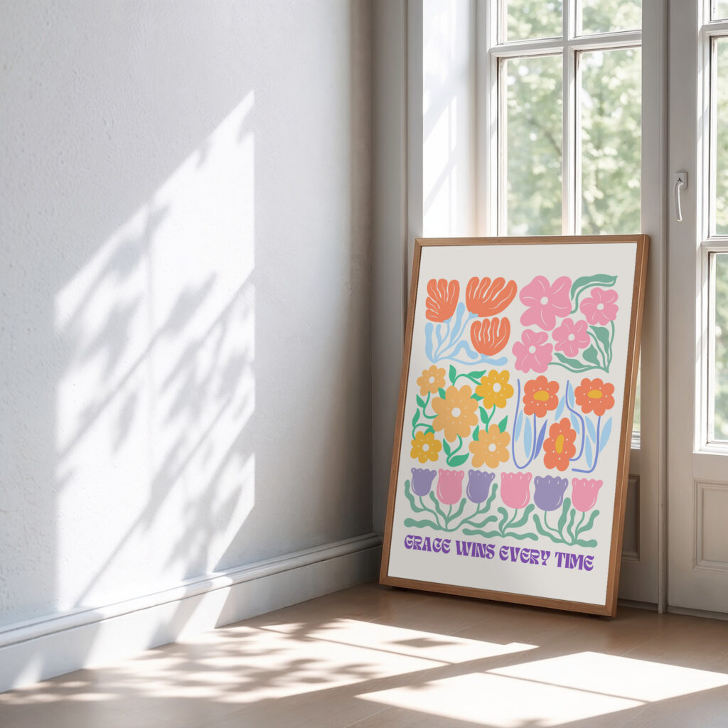 floral wall art printable