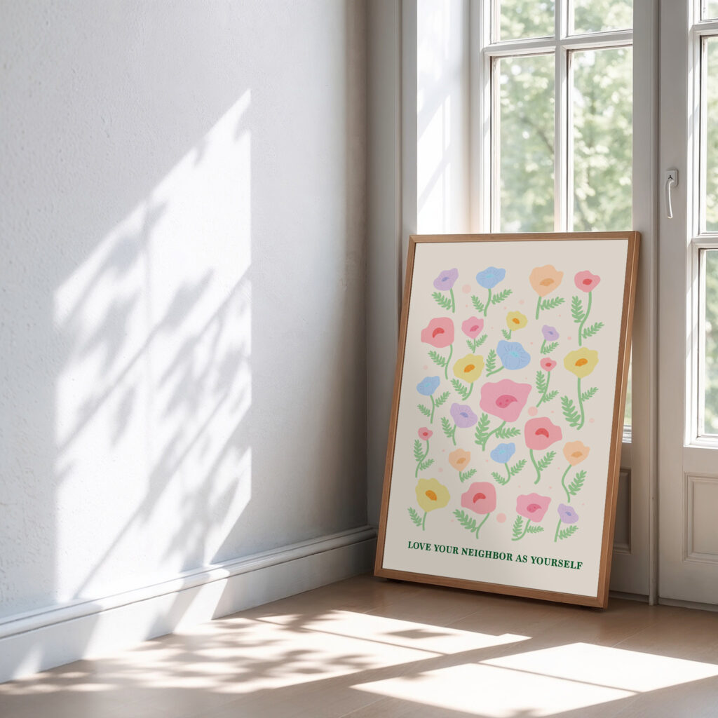 floral wall art printable
