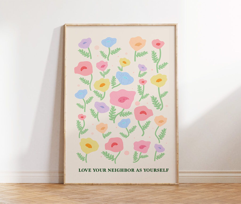 floral wall art printable