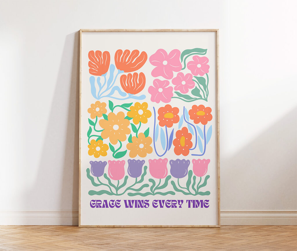 floral wall art printable