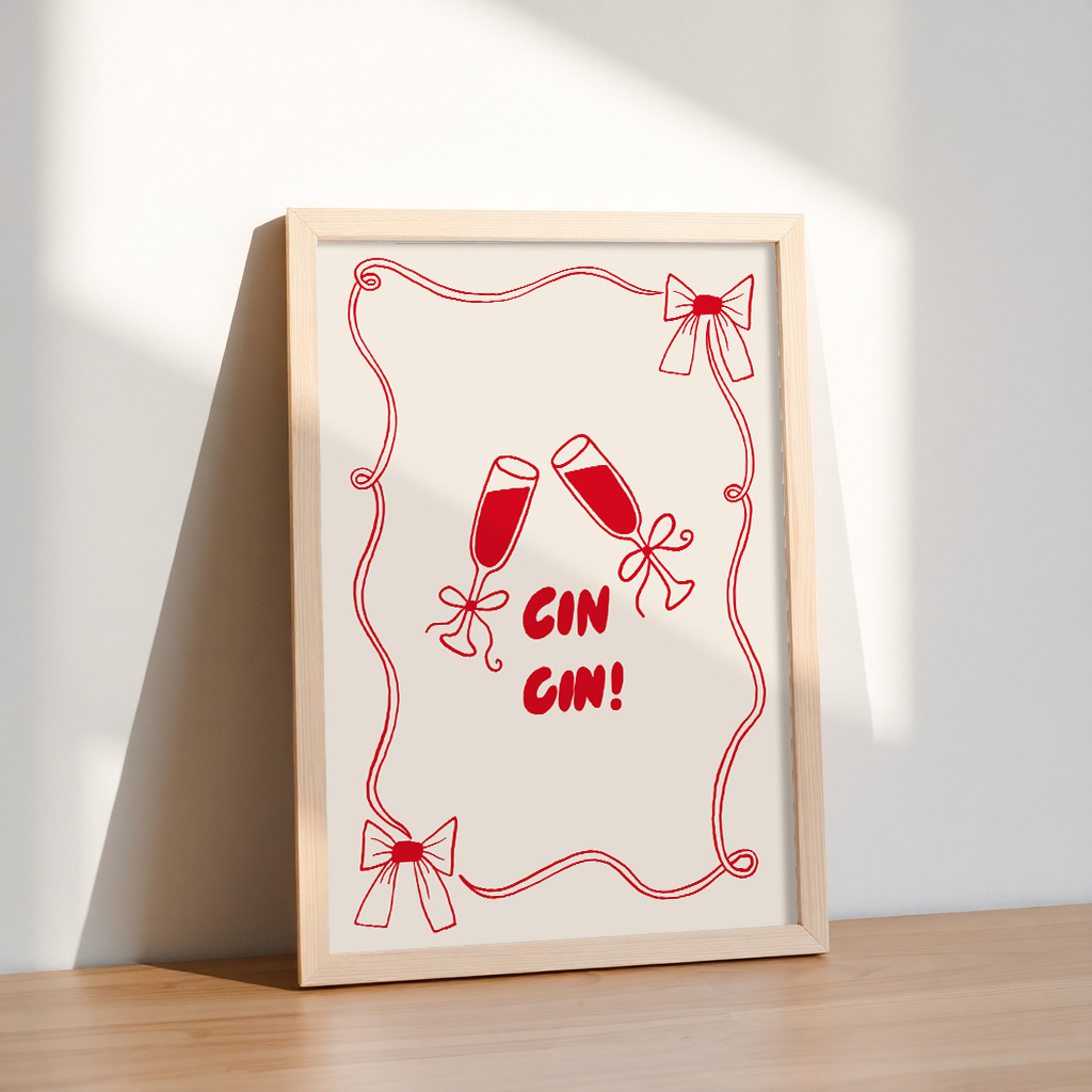 Free Download – cin cin Celebration Wall Art Printable