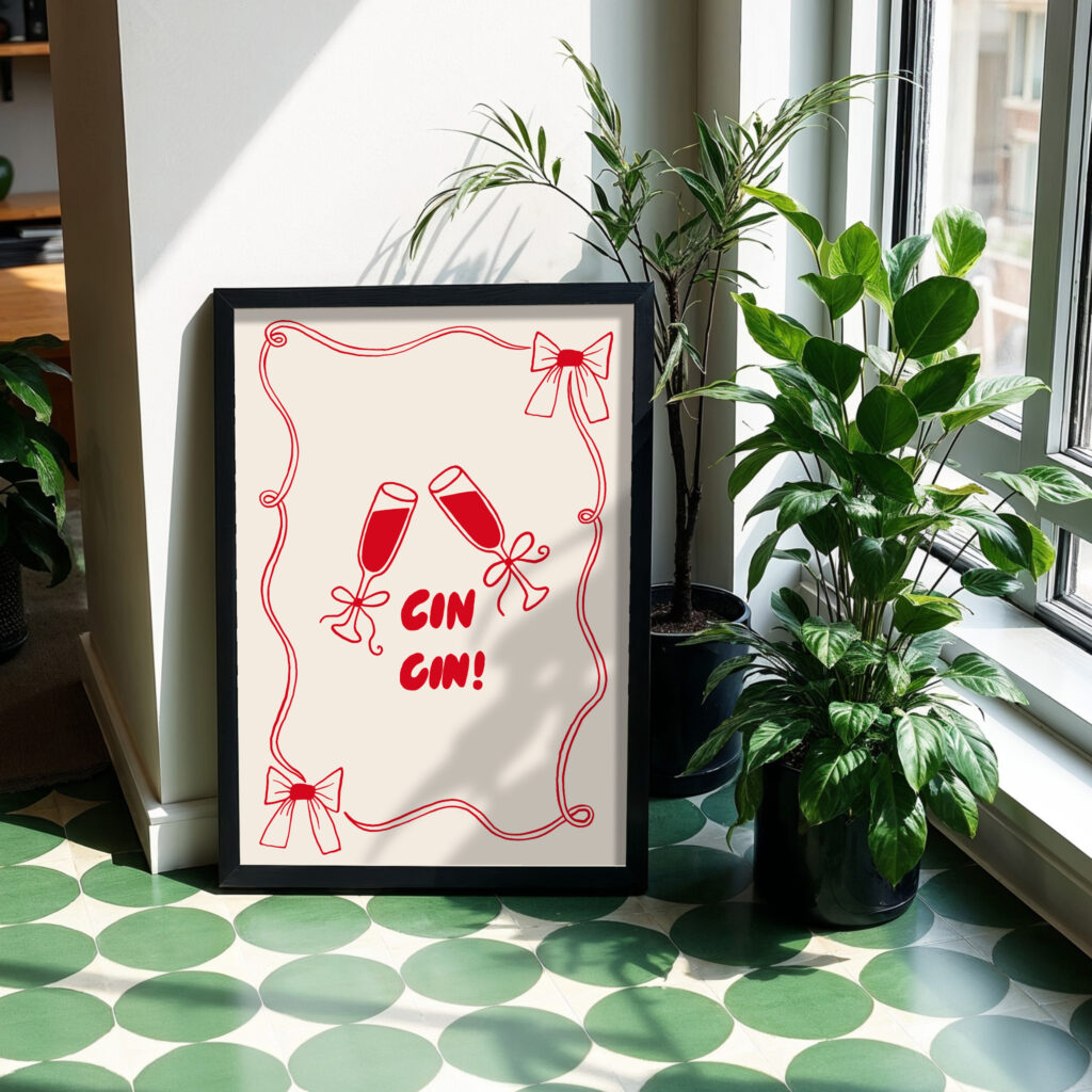 cin cin party celebration wall art