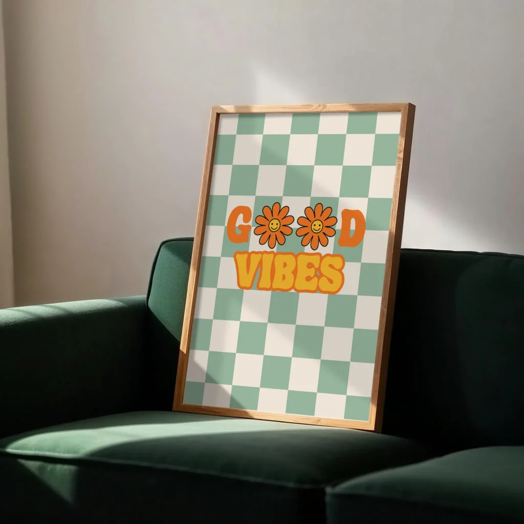good vibes wall print