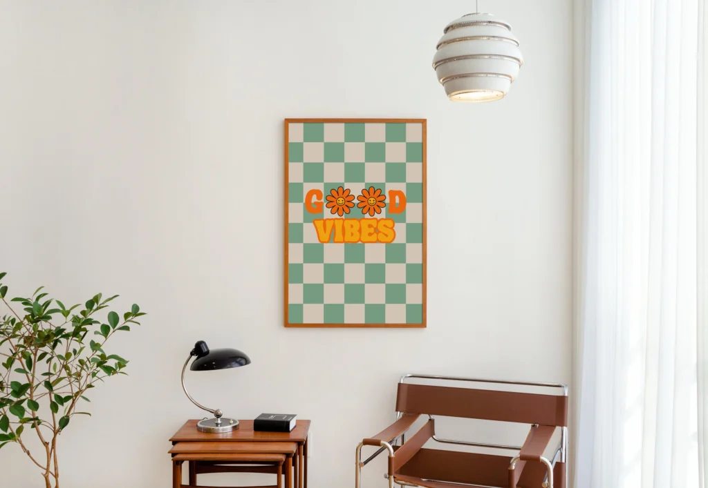 good vibes wall print