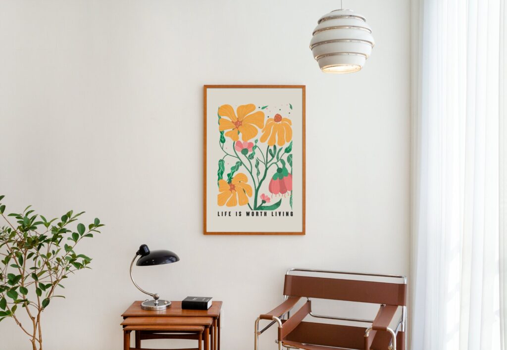 floral wall art printable