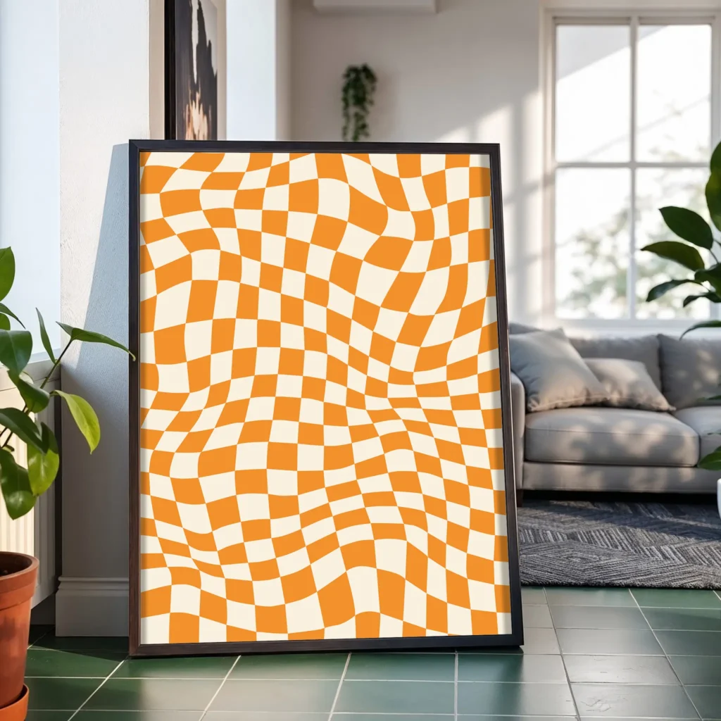 Inject your space with a vibrant blast from the past using this eye-catching retro wall art. The “Wavy Checkerboard Orange” printable delivers a modern spin on vintage aesthetics, blending curvy movement with bold checkerboard patterns. Its playful distortion and vivid orange palette bring energy, texture, and a 70s-inspired vibe to any wall—perfect for lovers of funky, retro design.
WHAT'S INCLUDED
When you download this free printable wall art, you’ll receive the following:
300 dpi resolution
5:7 ISO ratio
7016 × 9933 pixels
JPG file
Design Features:
Retro checkerboard design with dynamic wave distortion for a bold visual twist
Bright orange paired with cream background to channel vintage warmth
Minimalist yet energetic—perfect for modern and nostalgic interiors alike
Crisp, high-resolution JPG ensures excellent print quality
PERFECT FOR
Living Room Decor: Add a funky retro accent that catches the eye
Creative Spaces: Energize your studio or workspace with bold design
Entryways & Hallways: Make a memorable first impression with vintage flair
Dorm Rooms: Easy to print and display for a trendy, space-saving style
Gifts for Art & Design Lovers: A fun, free option for friends with bold tastes
HOW TO USE
Download Your Free Printable: Instantly access the high-res JPG file.
Print at Your Desired Size: Supports sizes up to 44×62 inches.
Frame for a Polished Look: Looks great in clean white or natural wood frames.
Display in Your Space: Hang in areas that need a pop of color and personality.
Why Free Printables Are a Great Choice
Budget-Friendly: Get statement-making retro wall art without breaking the bank.
Customizable: Choose your preferred size and framing style.
Instant Access: No shipping needed—just download and decorate.
Download Free Retro Wall Art – Wavy Checkerboard Orange
⬇️Download Free Printable Retro Wall Art – Wavy Checkerboard Orange
Revive your walls with this bold and nostalgic “Wavy Checkerboard Orange” retro wall art. It’s free, high-res, and ready to energize your favorite space with color and motion.